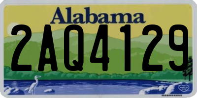 AL license plate 2AQ4129