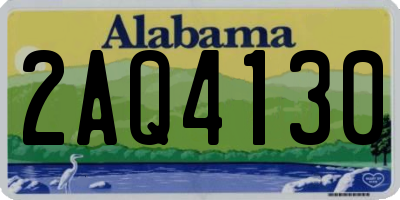 AL license plate 2AQ4130