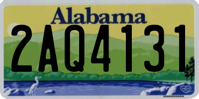 AL license plate 2AQ4131