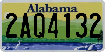 AL license plate 2AQ4132