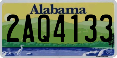 AL license plate 2AQ4133