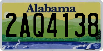 AL license plate 2AQ4138