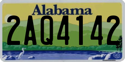 AL license plate 2AQ4142