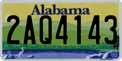 AL license plate 2AQ4143