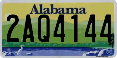 AL license plate 2AQ4144