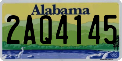 AL license plate 2AQ4145