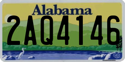 AL license plate 2AQ4146