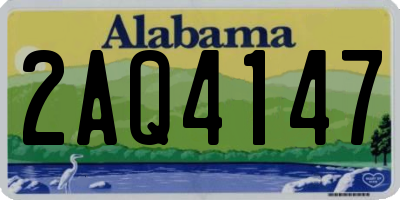 AL license plate 2AQ4147