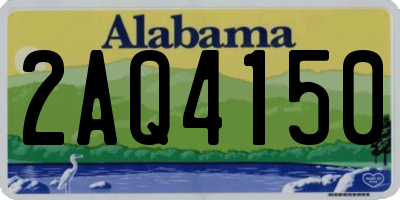 AL license plate 2AQ4150