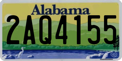 AL license plate 2AQ4155