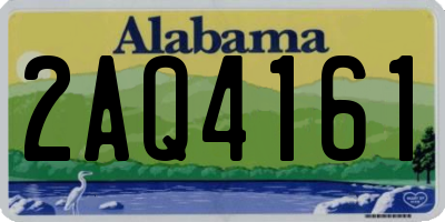 AL license plate 2AQ4161