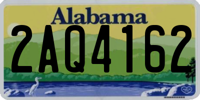 AL license plate 2AQ4162