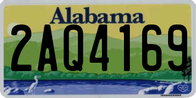AL license plate 2AQ4169