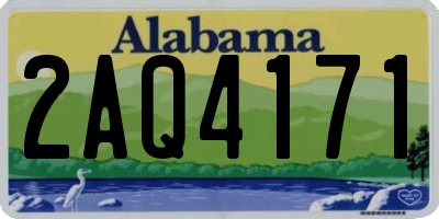 AL license plate 2AQ4171
