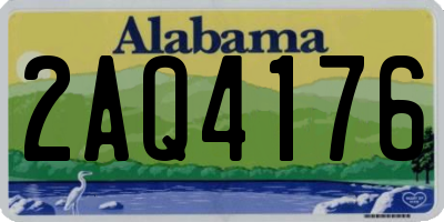AL license plate 2AQ4176