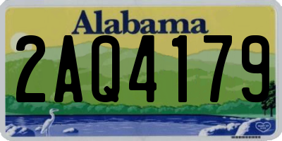 AL license plate 2AQ4179