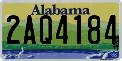 AL license plate 2AQ4184