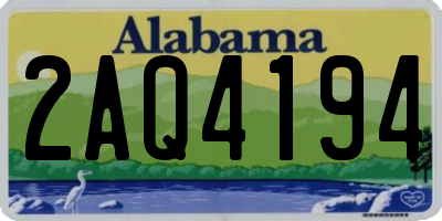 AL license plate 2AQ4194