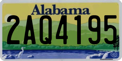 AL license plate 2AQ4195