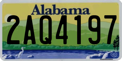 AL license plate 2AQ4197