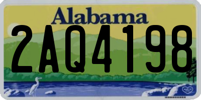 AL license plate 2AQ4198