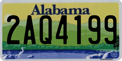 AL license plate 2AQ4199