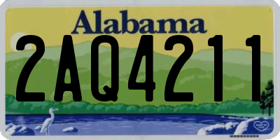 AL license plate 2AQ4211