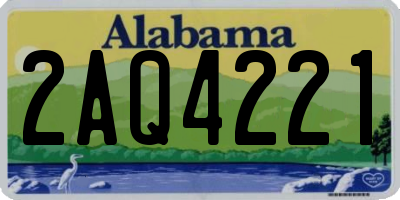 AL license plate 2AQ4221