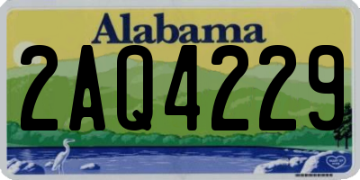AL license plate 2AQ4229