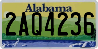 AL license plate 2AQ4236