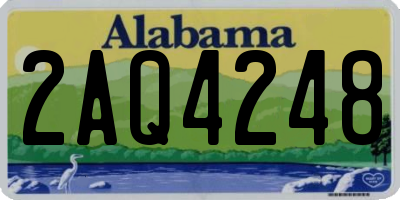 AL license plate 2AQ4248