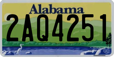 AL license plate 2AQ4251