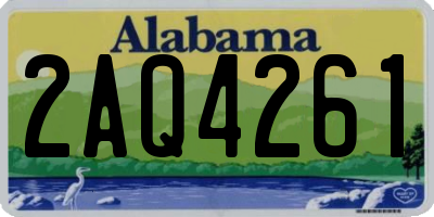 AL license plate 2AQ4261