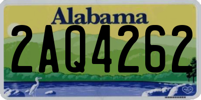 AL license plate 2AQ4262