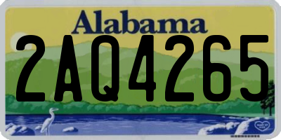 AL license plate 2AQ4265