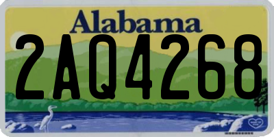 AL license plate 2AQ4268