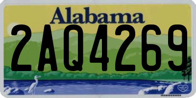 AL license plate 2AQ4269