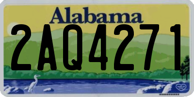 AL license plate 2AQ4271