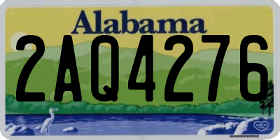 AL license plate 2AQ4276