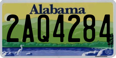 AL license plate 2AQ4284