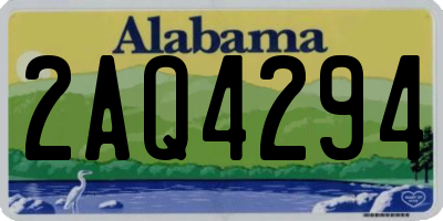 AL license plate 2AQ4294
