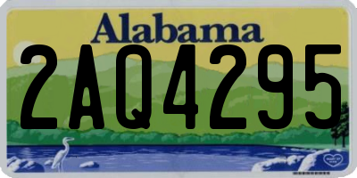 AL license plate 2AQ4295