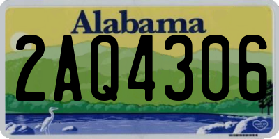 AL license plate 2AQ4306