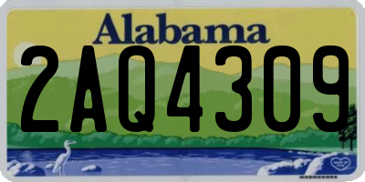AL license plate 2AQ4309