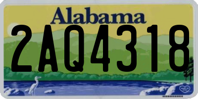 AL license plate 2AQ4318