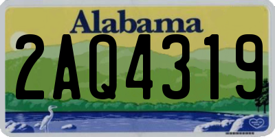 AL license plate 2AQ4319