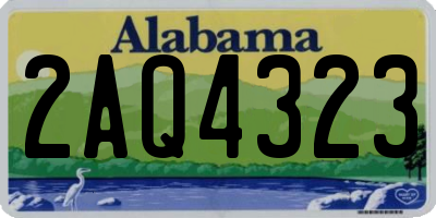 AL license plate 2AQ4323