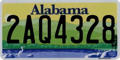 AL license plate 2AQ4328