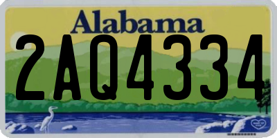 AL license plate 2AQ4334