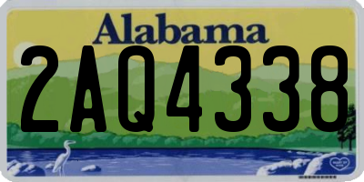 AL license plate 2AQ4338